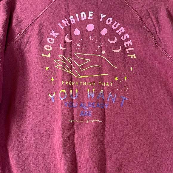 Spiritual Gangster Want Everyday Yoga Sweatshirt Medium - Picture 7 of 9